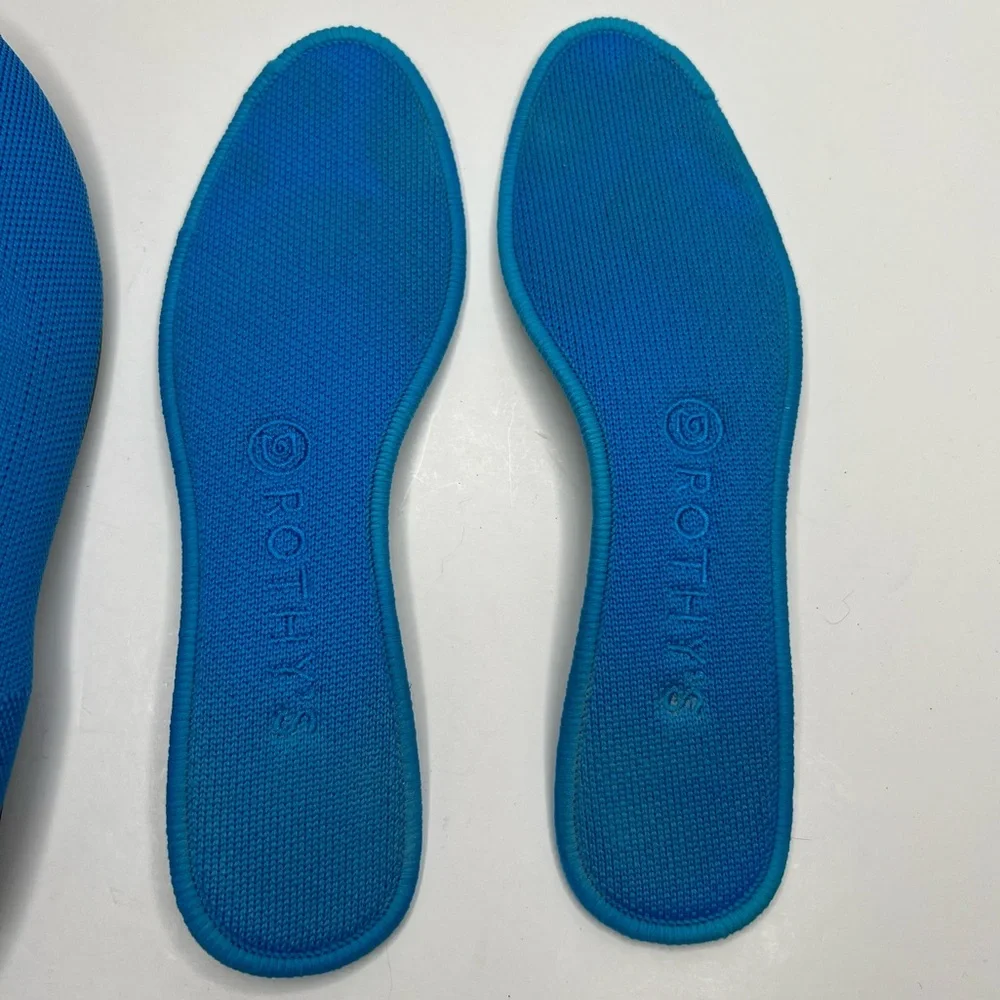 Rothy's The Flat Peacock Blue Retired Color Size 8
